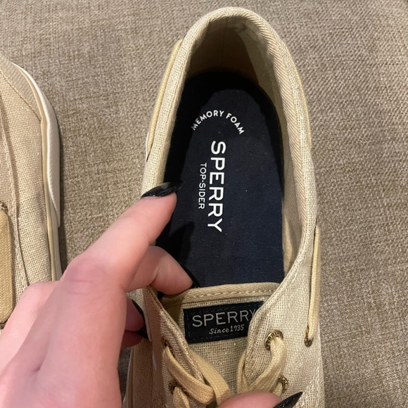 Sperry Pier Boat Sparkle Canvas Shoes - Picture 2 of 6